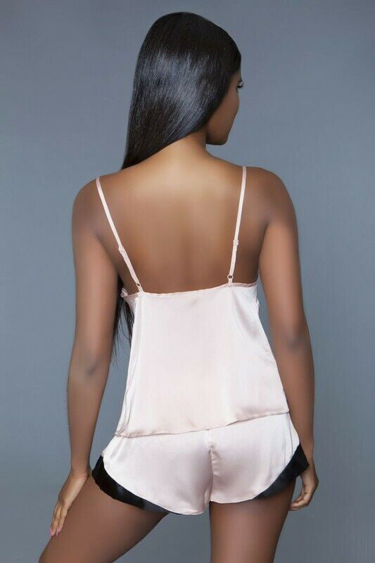 100% Silk Satin cami short set 03