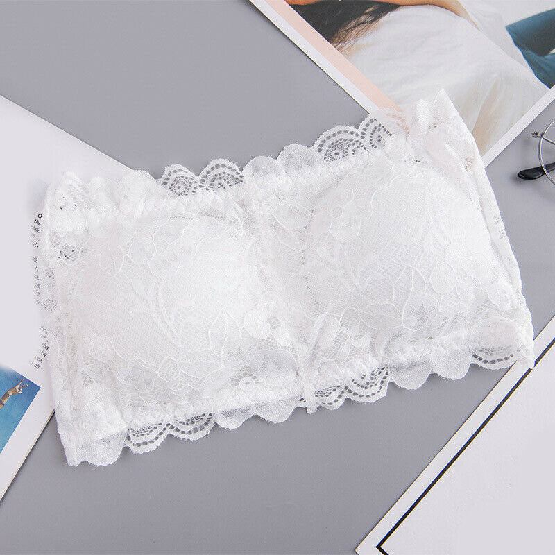 2 Pack sexy lace padded tube bra 02