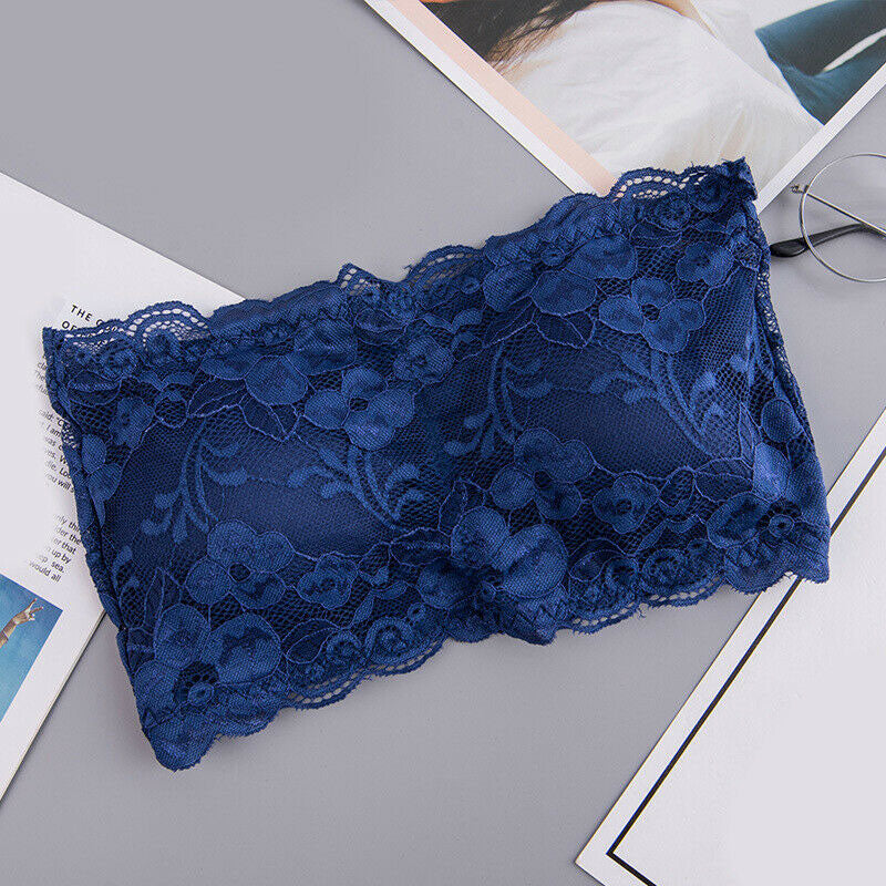 2 Pack sexy lace padded tube bra 03