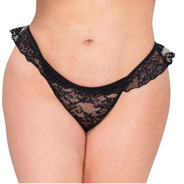 2 Pack Sexy Lace Ruffled Thong Panties 03