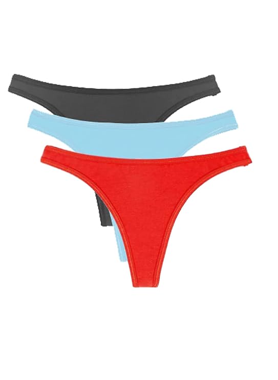3-Pack Women's Everyday Thong Panty Set - Pionie