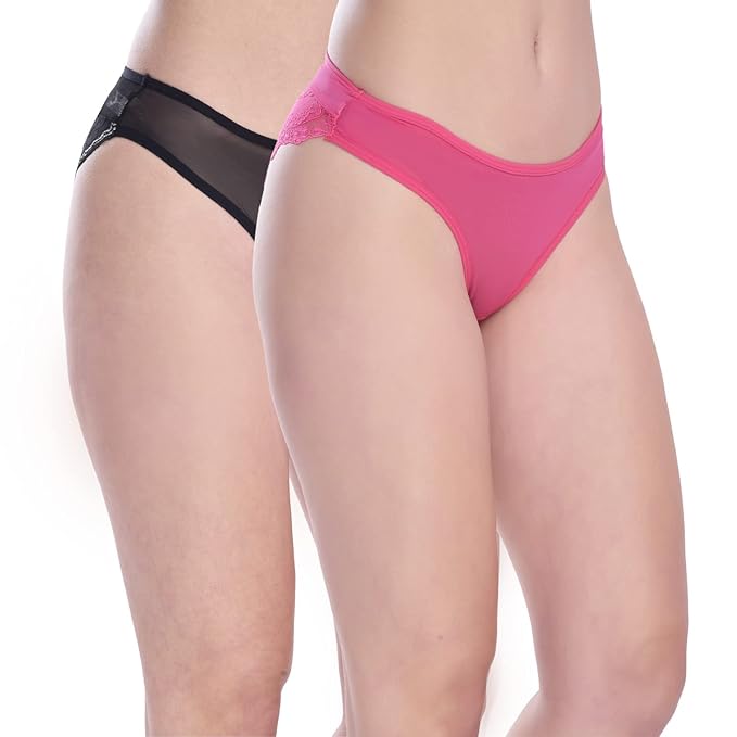 Women's Transparent Lace Bikini Set - Pack of 2 - Pionie
