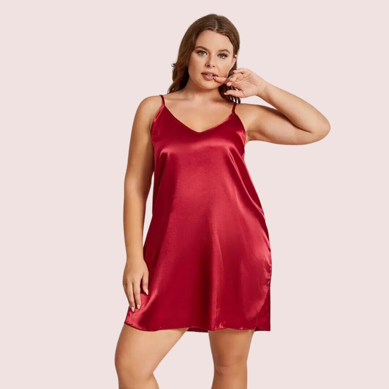 Criss Cross Back Elegant Nightdress in 4XL & 5XL Size - Pionie
