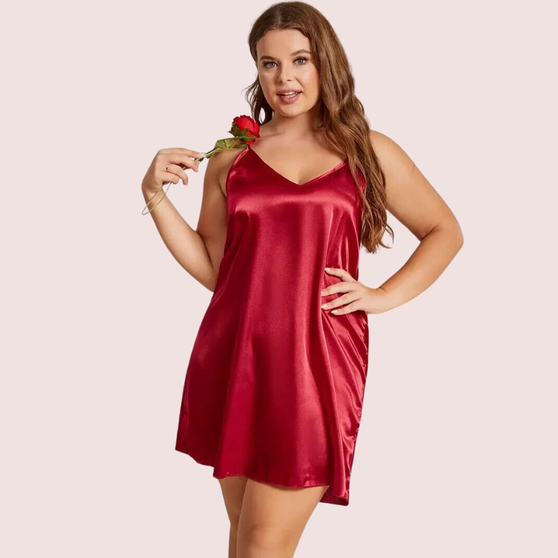 Criss Cross Back Elegant Nightdress in 4XL & 5XL Size - Pionie