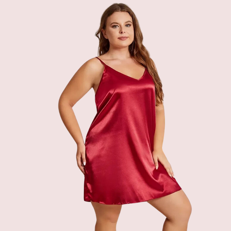 Criss Cross Back Elegant Nightdress in 4XL & 5XL Size - Pionie
