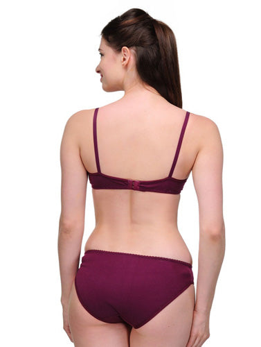 Elegant Solid Colour Bra Sets ( Pk of 3) 04