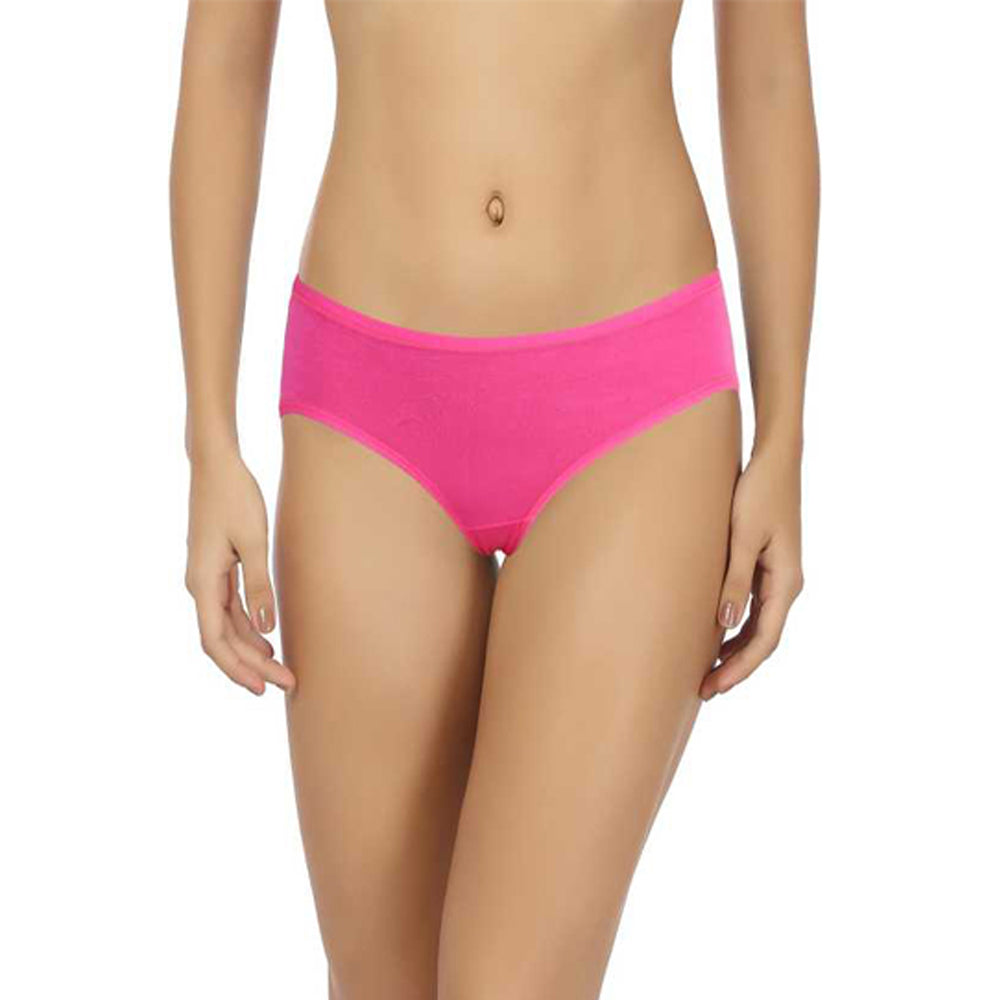 Comfy Snazzy Way Beauty Organic Plus Size Pure Magenta Cotton Panties(Pkt of 2) - Pionie