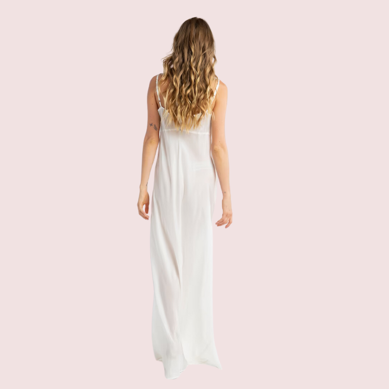 Plus Size Lightweight Sheer Mesh Slip Dress - Pionie