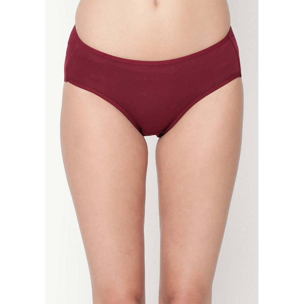 Comfy Snazzy Way Women's Best Fitting Plus Size Maroon Cotton Panties(Pkt of 2) - Pionie