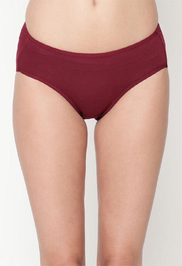 Comfy Snazzy Way Women's Best Fitting Plus Size Maroon Cotton Panties(Pkt of 2) - Pionie