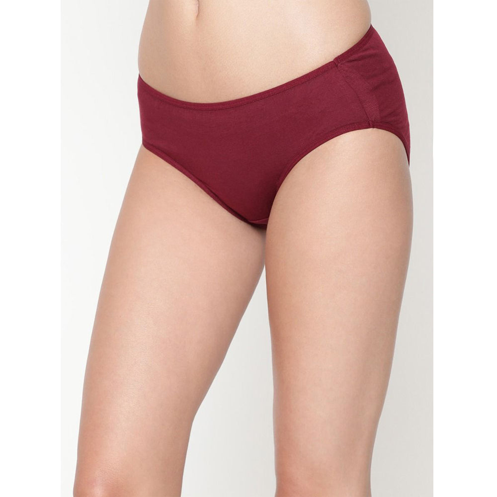 Comfy Snazzy Way Women's Best Fitting Plus Size Maroon Cotton Panties(Pkt of 2) - Pionie