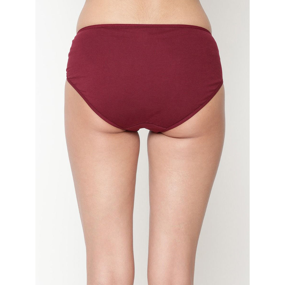 Comfy Snazzy Way Women's Best Fitting Plus Size Maroon Cotton Panties(Pkt of 2) - Pionie