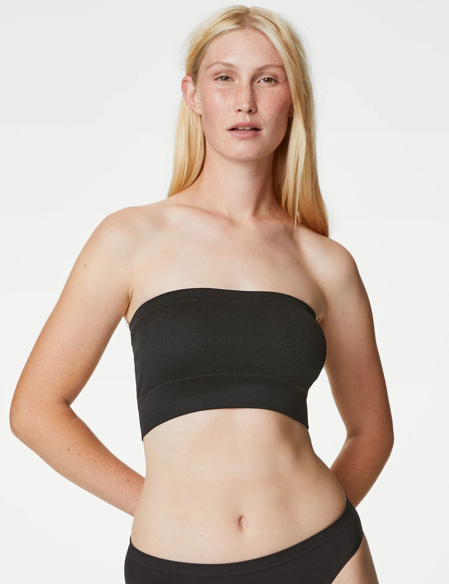 Non-Wired Seamless Tube Bra Panty Set for Daily Wear - Pionie