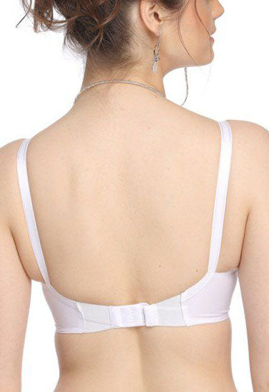 Seamless White Push Up Bra By Hushh - Pionie