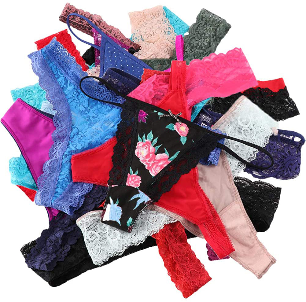 Variety panties thong pack assorted 6 pack - Pionie