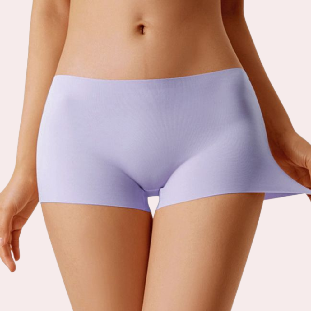 Women's Seamless Ice Silk Boyshorts Panties (4pcs) - Pionie