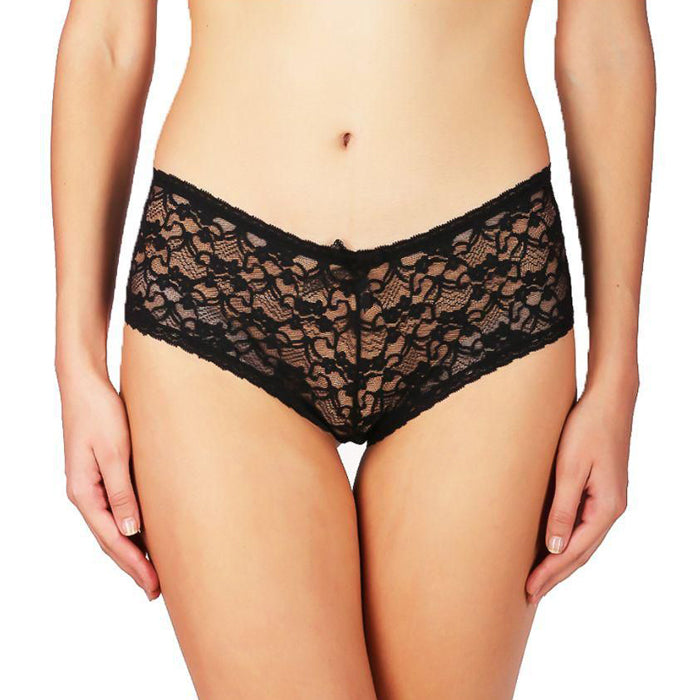 3 Pack Mixed See Through Lace Hipster Panties - Pionie
