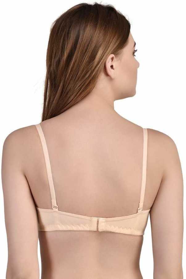 Women Beige Full Coverage Lightly Padded Bra - Pionie