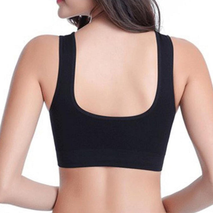 Women VELFORM Black Non padded Sports Bra 03