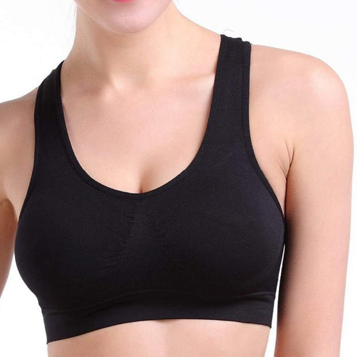 Women VELFORM Black Non padded Sports Bra 02