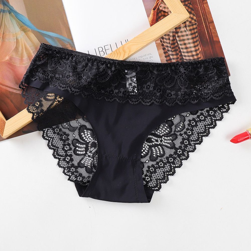 Women's Sexy Lace Low Waist Seamless Underwear - Pionie