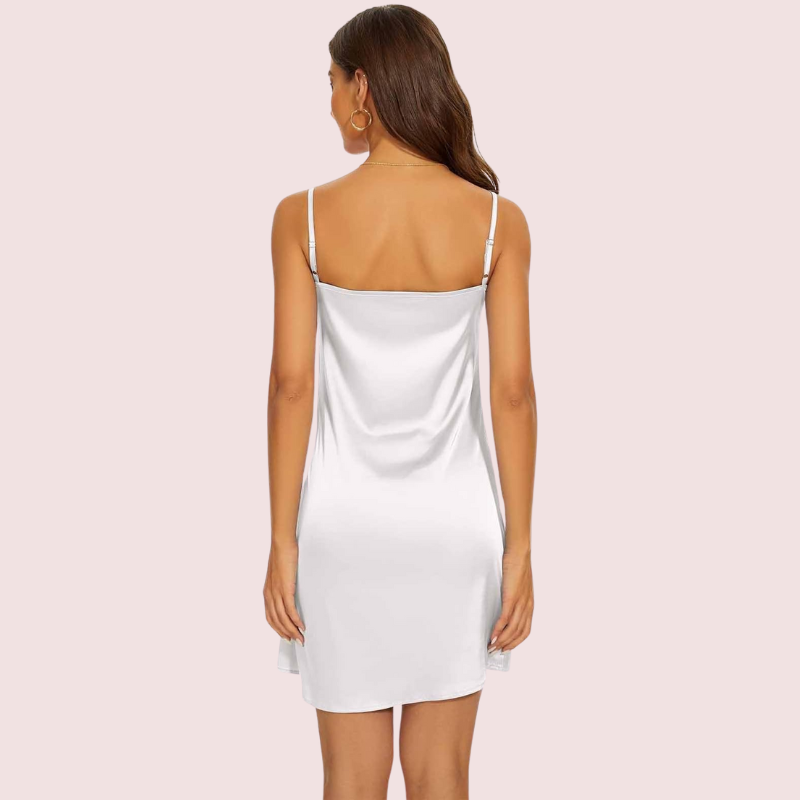 Women's Silky Tank Top Slip Dress Adjustable Straps - Pionie