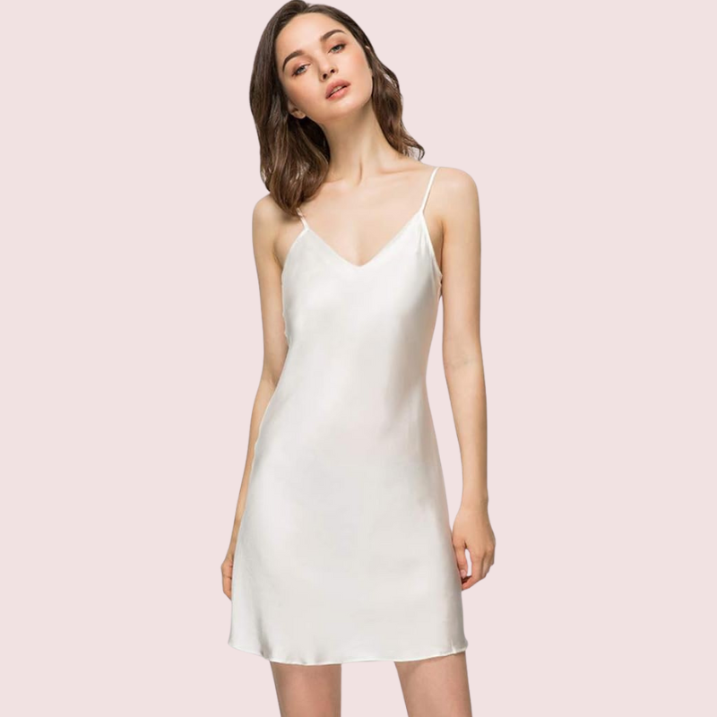 Women's Silky Tank Top Slip Dress Adjustable Straps - Pionie