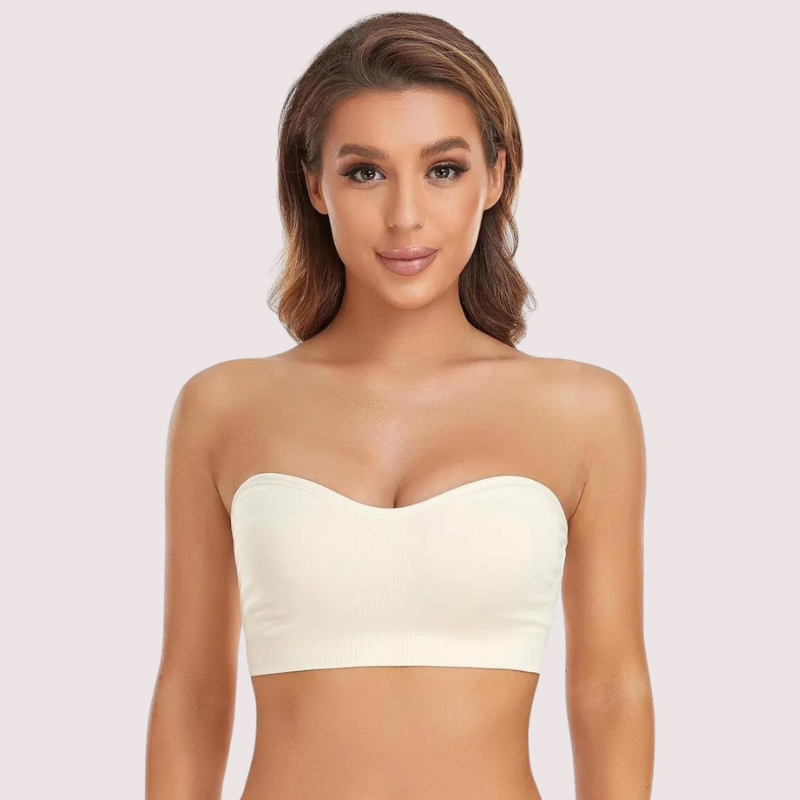 Sexy White Tube Bandeau Bra Top - Pionie