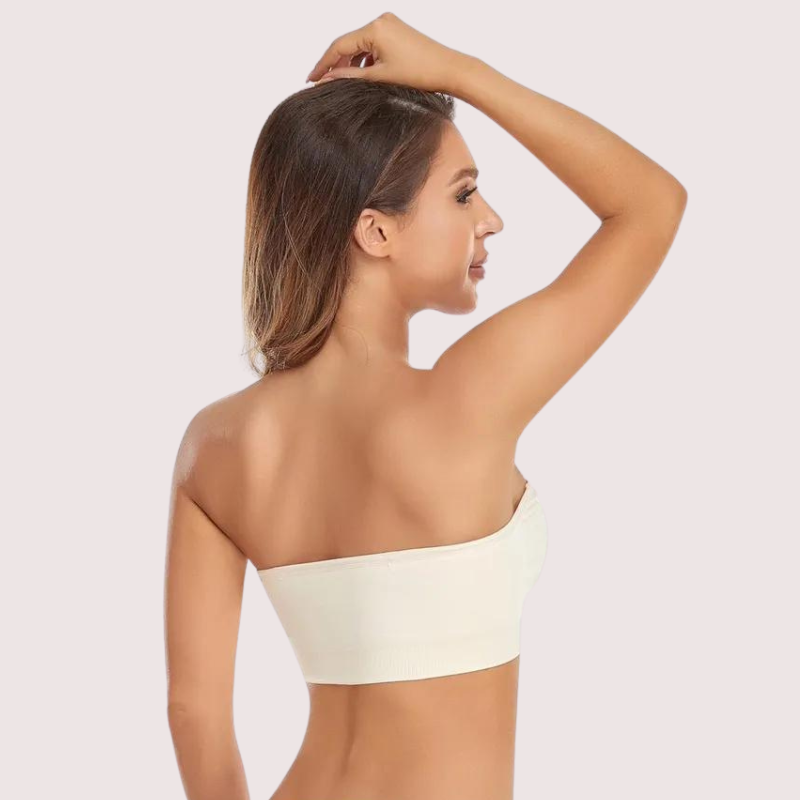 Sexy White Tube Bandeau Bra Top - Pionie