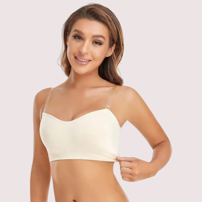 Sexy White Tube Bandeau Bra Top - Pionie