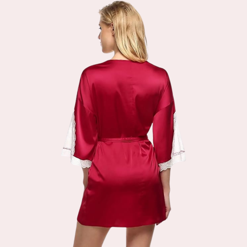 Women's Solid Finish Robe for Hot Nights - Pionie