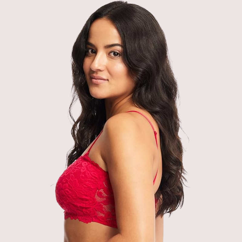 Unpadded Tube Bra with Adjustable Straps for Women - Pionie