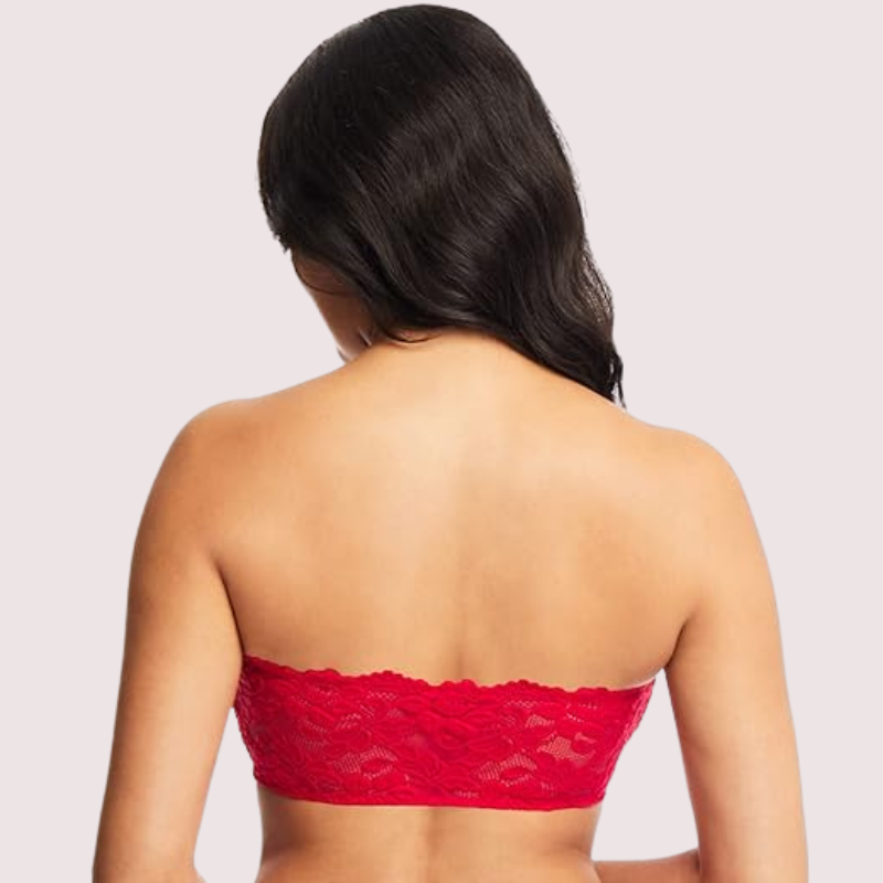 Unpadded Tube Bra with Adjustable Straps for Women - Pionie