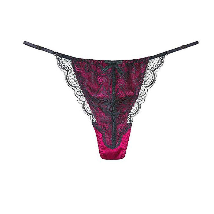 Lasenza Classy Black Net G-String Thong Underwear - Pionie