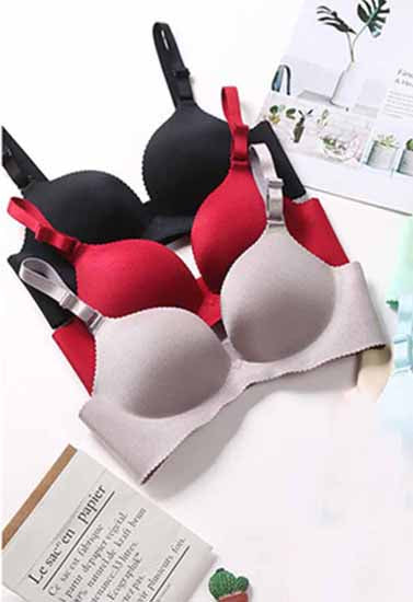 Pack of 3 Seamless wired Padded Pushup Bras - Pionie