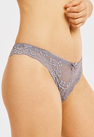 2 Pack Sexy Cheeky Back Lace Thong Panties 02