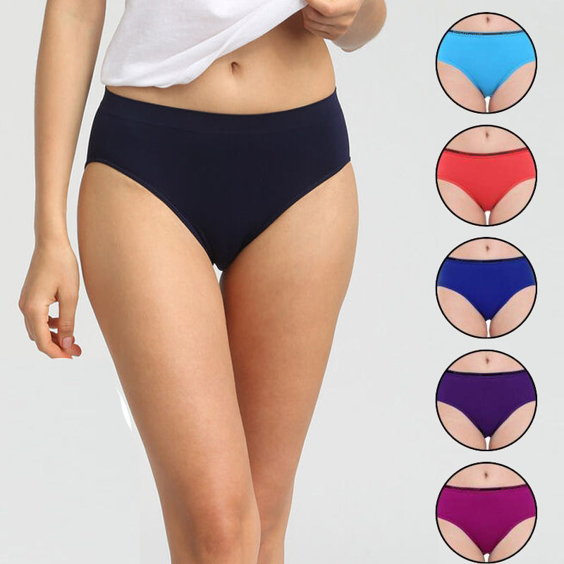 5 Pack Comort waistband Hipster Panties Pack - Pionie