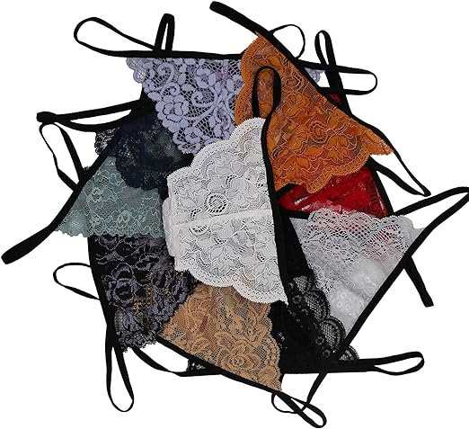 4-Pack Lace G-Strings for Everyday Luxury - Pionie