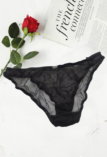 Black Super Pretty Transparent Panty - Pionie