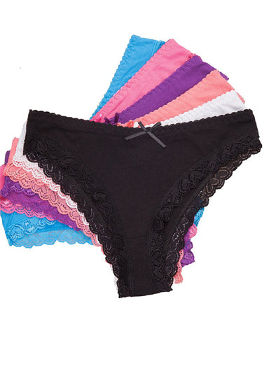 Comfortable Cotton Six Piece Mix Panties - Pionie