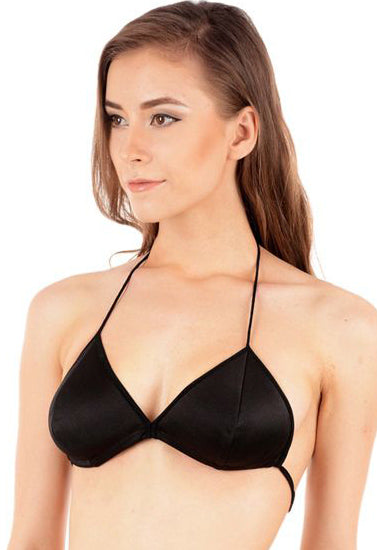 LA REDOUTE Hot Black Halter Bikini Bra 01