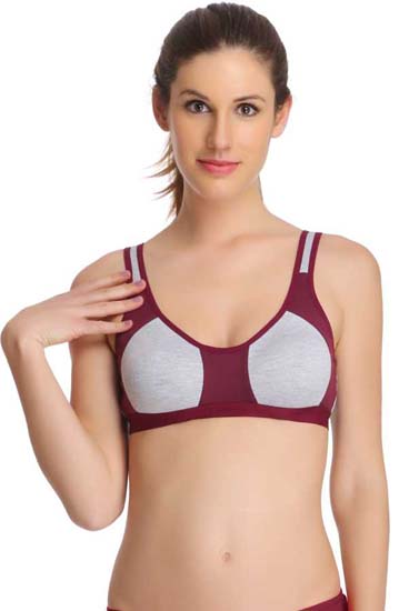 Medium Impact non padded sports bra pack of 3 - Pionie