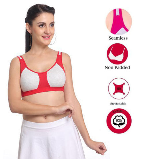 Non padded medium impact Sports bra 02