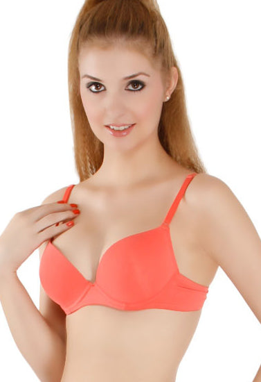 Comfortable Padded Non Wired Smooth T-Shirt Bra - Pionie