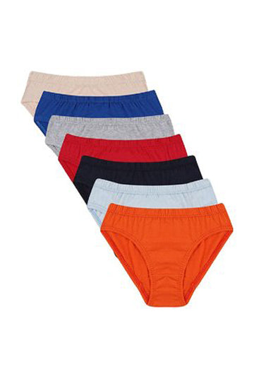 Plain Comfy Pack Of Seven Bikini Briefs - Pionie