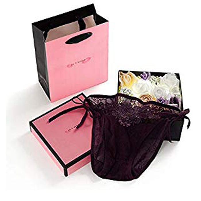 Lace Brief + String Lace Panties Gift Box - Pionie