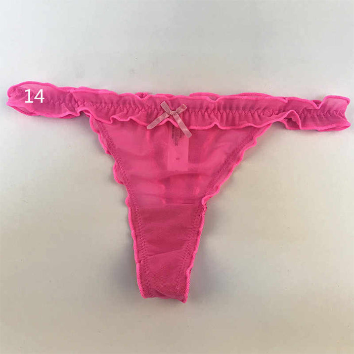 Sexy T Back Ultra Thin Pink G-String - Pionie