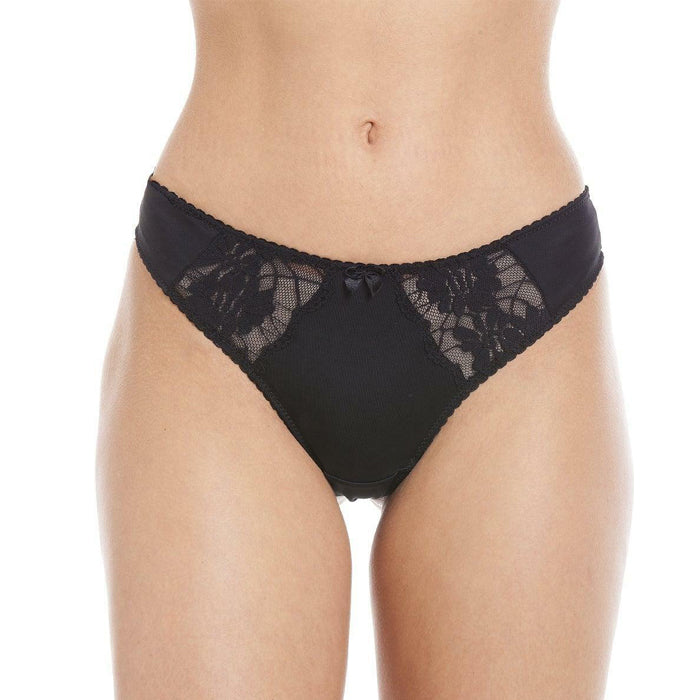 Lace Mesh Thong Panties - Pionie