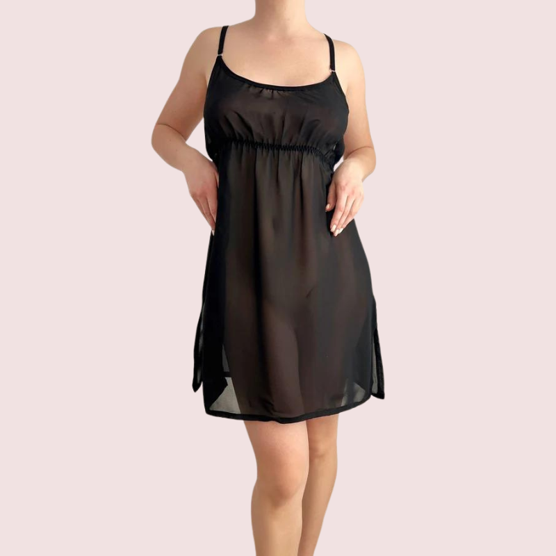 Transparent Babydoll Nightwear for Plus Size Ladies - Pionie