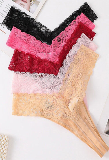 Beautiful Seamless Lace Panties Pack (of 5) - Pionie